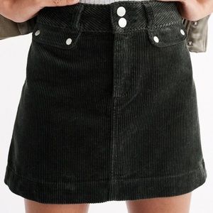 Abercrombie & Fitch Black corduroy skirt